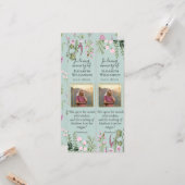 Bloemige viering van het leven Foto Citaat Boekleg Kaart (Voorkant / Achterkant in situ)