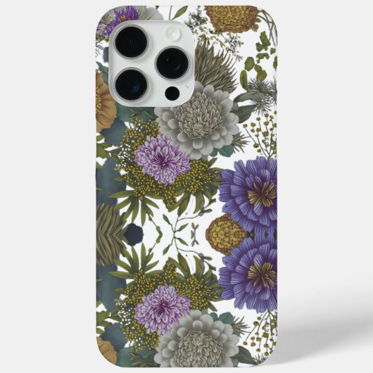 Bloemige Vintage Botanische Bloesem Case-Mate iPhone Case (Achterkant)