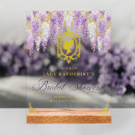 Bloemige Vintage Bruiloft Ontvangst Acryl Bord<br><div class="desc">Verwelkkom uw gasten met de elegantie en de Regency-era charme van ons Floral Vintage Bruidsmeisjes Bruiloft Welcome Acrylic Bord. Dit verfijnde bord toont ingewikkelde bloemmotieven in zachte paarse en lavendel tinten, mooi omlijst door een vintage-geïnspireerde rand die de elegantie van het vintage-tijdperk weerspiegelt. Ideaal om een verfijnd tintje toe te...</div>