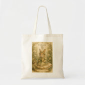 Bloemige vintage Essence sterrenbeeld- Maagd Tote Bag (Voorkant)