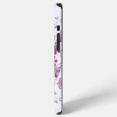 bloemige vintage paarse mandala iPhone hoesje (Linkerkant)
