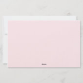 Bloemige Vintage Rozen Licht Roze Script Naam Briefpapier (Achterkant)