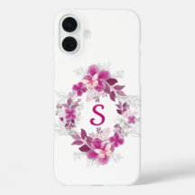 Bloemige Vlinder Botanische Telefoonhoes