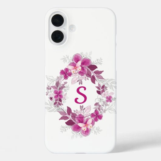 Bloemige Vlinder Botanische Telefoonhoes Case-Mate iPhone Case (Achterkant)