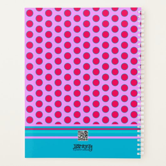  bloemige  vrolijke inspiratie planner (Achterkant)