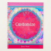  bloemige  vrolijke inspiratie planner (Voorkant)