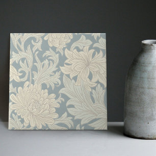 Bloemige wanddecoratie Art Nouveau William Morris Tegeltje