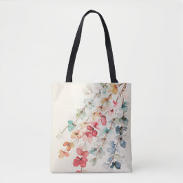 Bloemige Waterfail All-Over-Print Tote Bag
