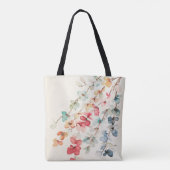 Bloemige Waterfail All-Over-Print Tote Bag (Achterkant)