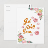 Bloemige waterverf snel-beter kaart (Voorkant / Achterkant)