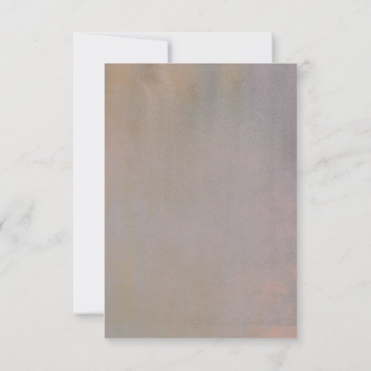 Bloemige waterverfstoffen bruiloft RSVP (Achterkant)