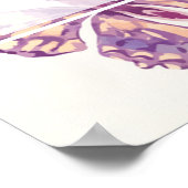 Bloemige welkomstgroet ter nagedachtenis poster (Hoek)