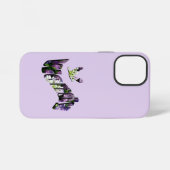 Bloemige Wendy naam, iPhone Hoesje (Achterkant horizontaal)