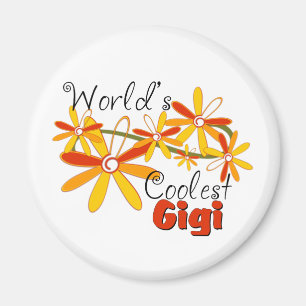 Bloemige Werelds Coolste Gigi Magneet