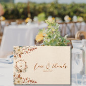 Bloemige Westelijke Top Monogram Bruiloft Gastenboek