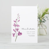 Bloemige wieden Save The Date (Staand voorkant)