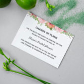 Bloemige wijziging van de datum ansichtkaart aankondigingskaart