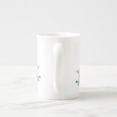 Bloemige wilde bloem en vlinders porselein kop (Achterkant)