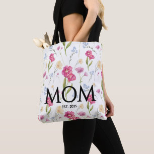 Bloemige Wilde Bloem Nieuwe Moeder Cadeau Moeder G Tote Bag