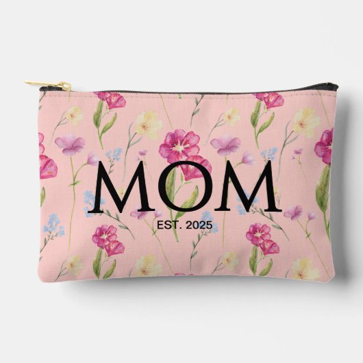 Bloemige Wilde Bloem Roze Moeder Gevestigd Etui (Voorkant)