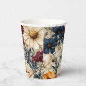 Bloemige Wilde Bloemen Modern Papieren Bekers (Rechts)