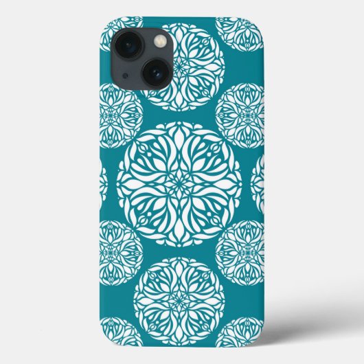 Bloemige winter sneeuwvlok Case-Mate iPhone case (Achterkant)
