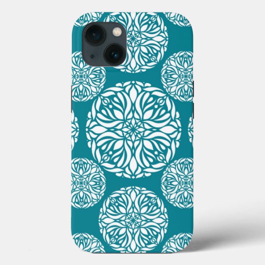 Bloemige winter sneeuwvlok Case-Mate iPhone case (Achterkant)