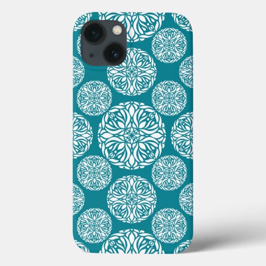 Bloemige winter sneeuwvlok Case-Mate iPhone case (Achterkant)