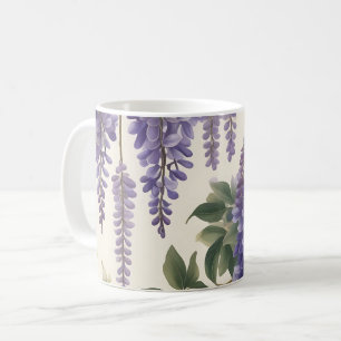 bloemige Wisteria Koffiemok