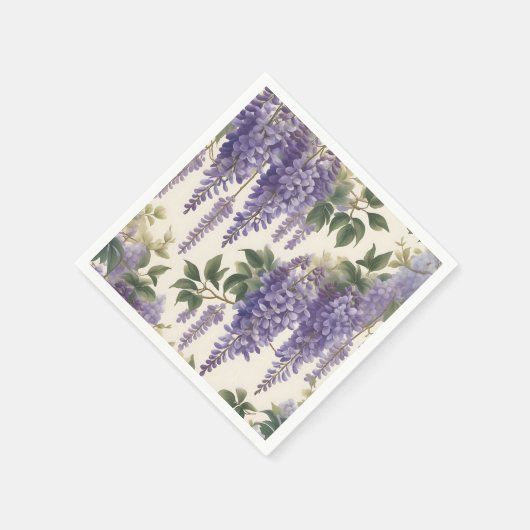  bloemige Wisteria Servet (Hoek)