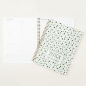 Bloemige Witte Echinacea Botanische Patroon Planner (Display)
