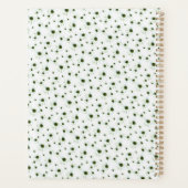 Bloemige Witte Echinacea Botanische Patroon Planner (Achterkant)
