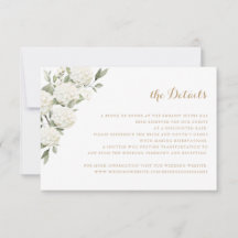 Bloemige witte hortensia groene huwelijksdetails