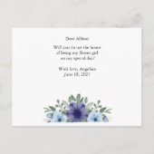 bloemige word jij mijn bloemenmeisje kaart (Achterkant)