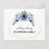 bloemige word jij mijn bloemenmeisje kaart (Voorkant)
