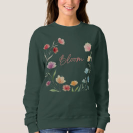Bloemige Zachte Pastel Botanische Ontwerp Trui