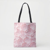 Bloemige zachte roze kleuren tote bag (Voorkant)