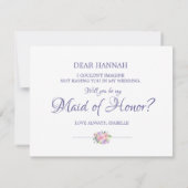 Bloemige Zal je mijn getuige zijn kaart (Achterkant)