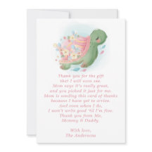 Bloemige Zeeschildpad Roze Baby Shower