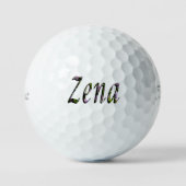 Bloemige Zena Naam, Golfballen (Voorkant)