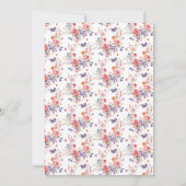 Bloemige Zomer Vlinder Baby Shower Kaart (Achterkant)