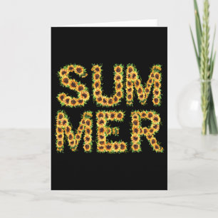 Bloemige Zomerbrief - Zomer met Aquarel  Kaart