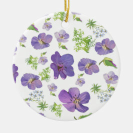 bloemige zomerse botanische achtergrond van lila w keramisch ornament