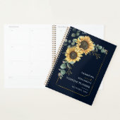 Bloemige Zonnebloem Eucalyptus Botanische Trouw Planner (Display)
