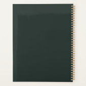 Bloemige Zonnebloem Eucalyptus Botanische Trouwdag Planner (Achterkant)