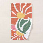 Bloemillustratie Bad Handdoek (Handdoek)