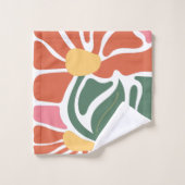 Bloemillustratie Bad Handdoek (Wasdoekje)