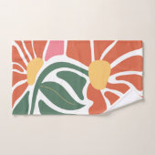 Bloemillustratie Bad Handdoek (Handdoek)