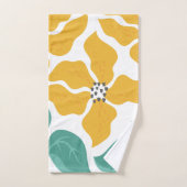 Bloemillustratie Bad Handdoek (Handdoek)