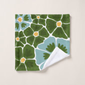 Bloemillustratie Bad Handdoek (Wasdoekje)